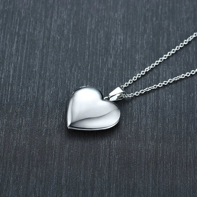 Heart Photo Locket Necklace for Women | Openable Stainless Steel Promise Jewelry lifestyle view