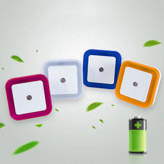 Mini Square LED Night Light | Light Sensor Plug-in for Baby Room detail view