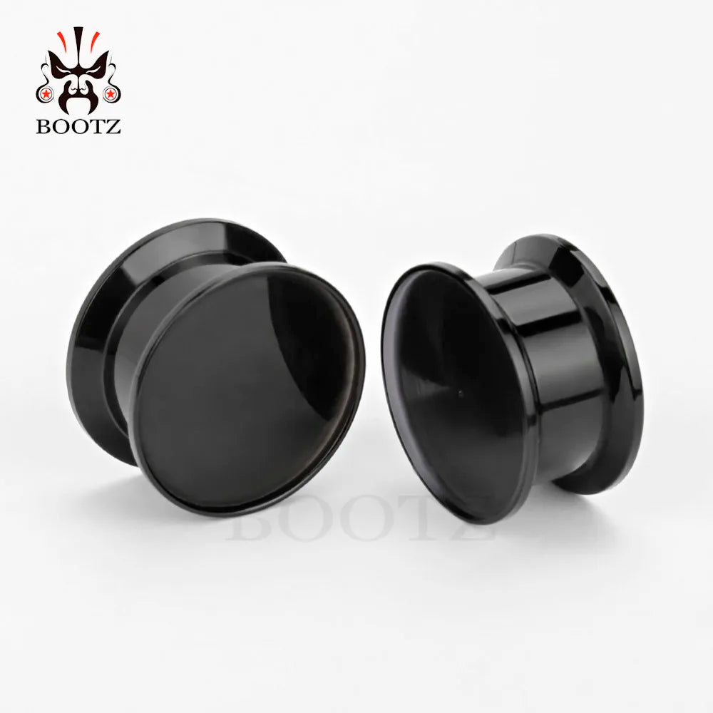 KUBOOZ Acrylic Custom Ear Plugs Tunnels | Fashion Body Jewelry Ear Gauges additional angle