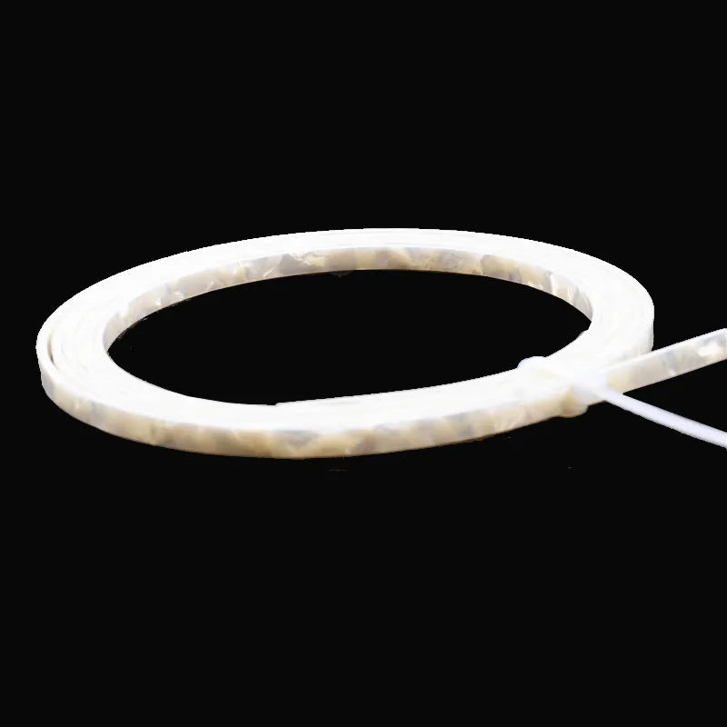 Colorful Celluloid 6/5/4/2 mm Width Guitar Binding Purfling 5 Feet Length White Pearl detail view