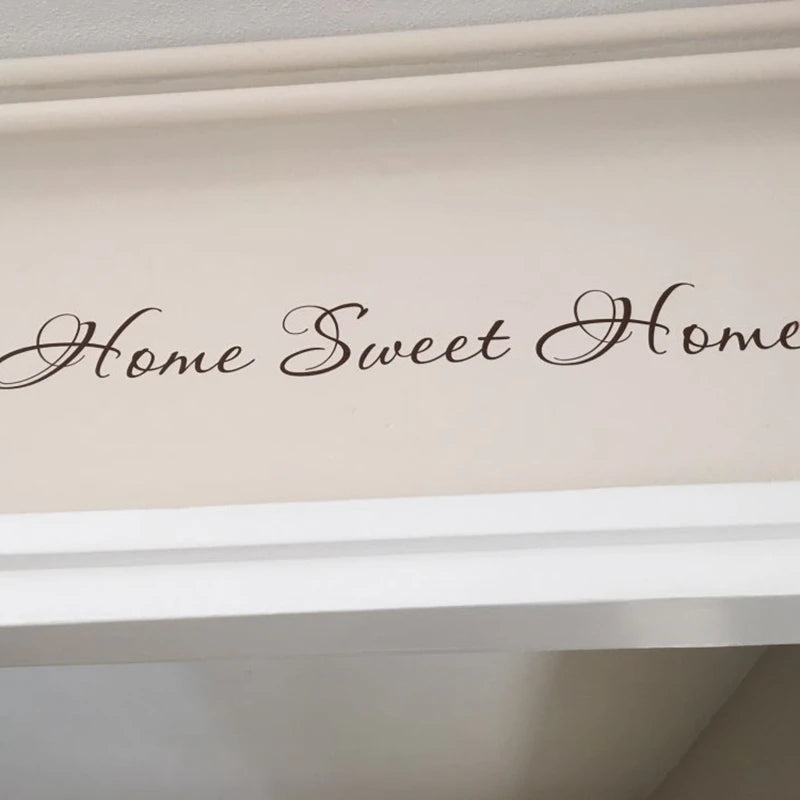 Sweet Home Quote Wall Sticker | Vinyl Lettering Decal for Front Door and Wall Art alternate view