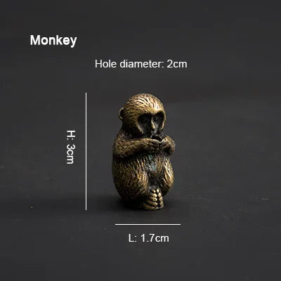 PINNY Metal Chinese Zodiac Incense Holder | Mini 12 Animals Stick Incense Base close-up view