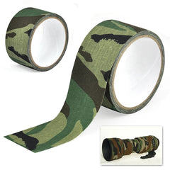 5M Outdoor Camouflage Tape WRAP Hunting Waterproof Self Adhesive Camo Tape Stealth Ban close-up view
