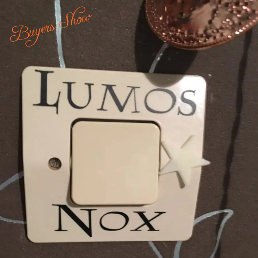 3 Pcs Lumos Nox Light Switch Sticker Set | Creative Magic Vinyl Decals for Home Dec additional angle