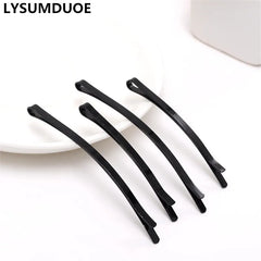 Fashion 24Pcs/Lot Women Hairpins Barrette One Word Hair Clips Black Dripping Hairclips Solid Cute We