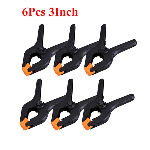 Adjustable Plastic Spring Clamps for Woodworking | Multi-Pack Clamps additional angle
