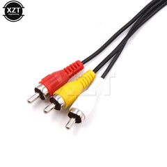 1.8 M 3RCA TV Adapter Cable AV Cable Audio Video Cable for Sony Playstation 2 3 PS2 PS3 detail view