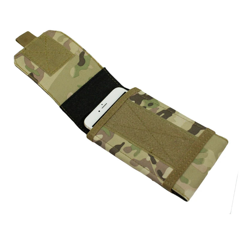 Outdoor Tactile Phone Pouch | MOLLE System Cell Phone Holder lifestyle view