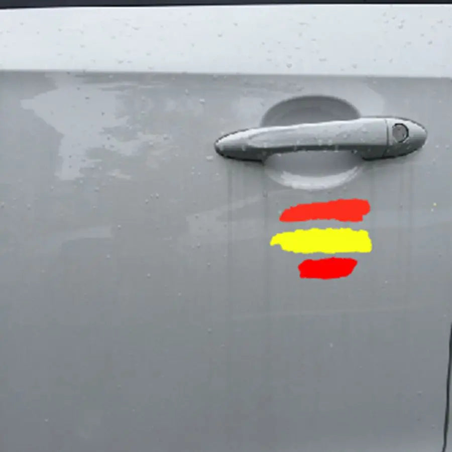 2x Spanish Vinyl Sticker | Creative Spain Decal for Cars, Motorcycles, Bicycles, and lifestyle view