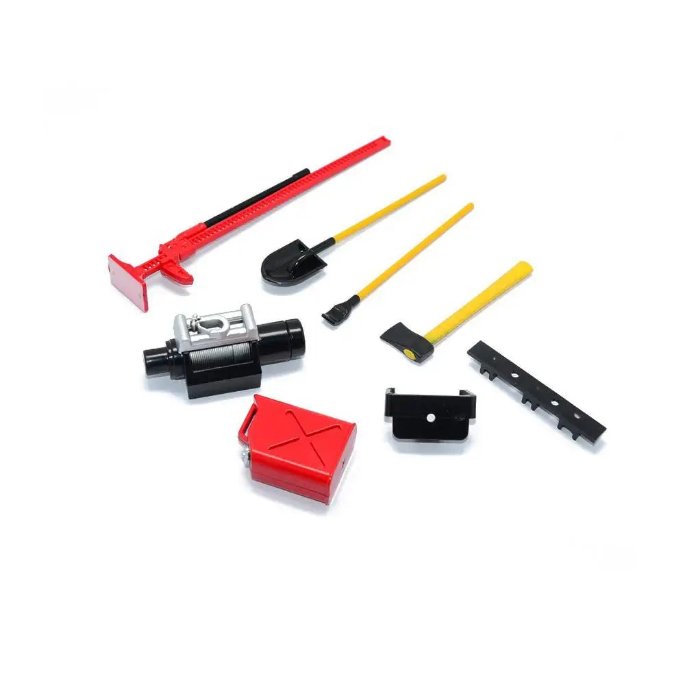 Rc Tow Trailer Chain Hook Shackles Mini Fuel Tank Oil Drum For 1/10 Crawler Car Axial Scx10 D90 Cc01 D110 Tf2 Trax Trx4 Trx6