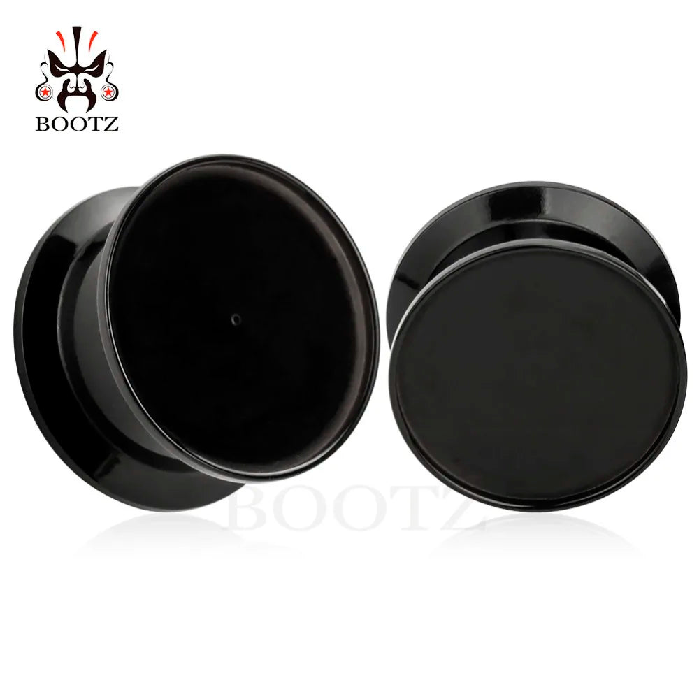 KUBOOZ Acrylic Custom Ear Plugs Tunnels | Fashion Body Jewelry Ear Gauges lifestyle view