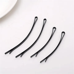 Fashion 24Pcs/Lot Women Hairpins Barrette One Word Hair Clips Black Dripping Hairclips close-up view