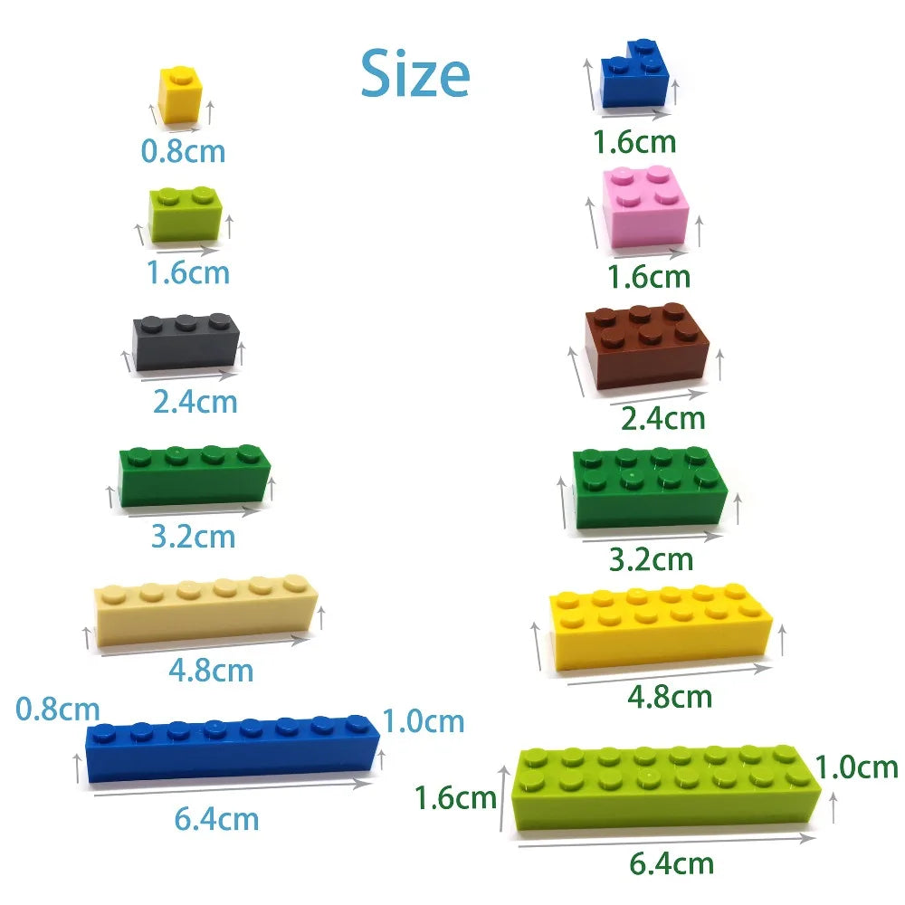 40pcs DIY Building Blocks Thick Figures Bricks 2x4 Dots | Educational Creative Toy fo lifestyle view