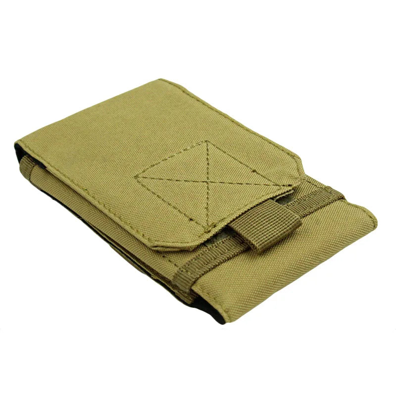 Outdoor Tactile Phone Pouch | MOLLE System Cell Phone Holder close-up view