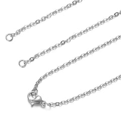 5pcs 2mm Cross Chain Necklaces for DIY Jewelry Making | 316 Stainless Steel Gold alternate view