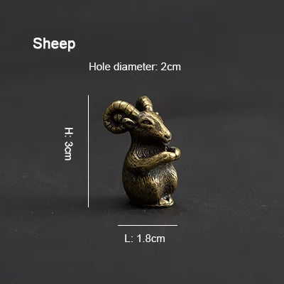 PINNY Metal Chinese Zodiac Incense Holder | Mini 12 Animals Stick Incense Base alternate view
