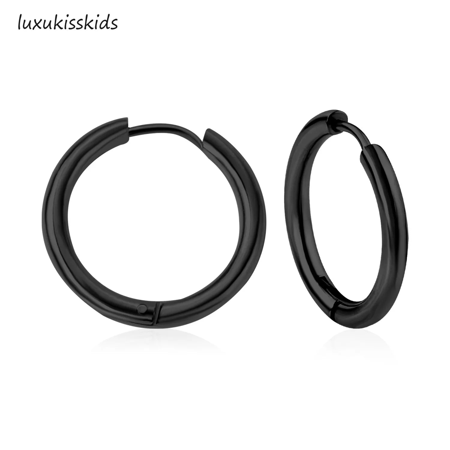 Small Hypoallergenic Hoop Earrings for Sensitive Ears | Stainless Steel Huggie Earr additional angle