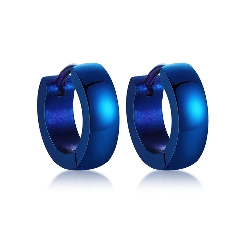 VNOX Stainless Steel Hoop Earrings for Men Women | Small Huggie Earrings lifestyle view