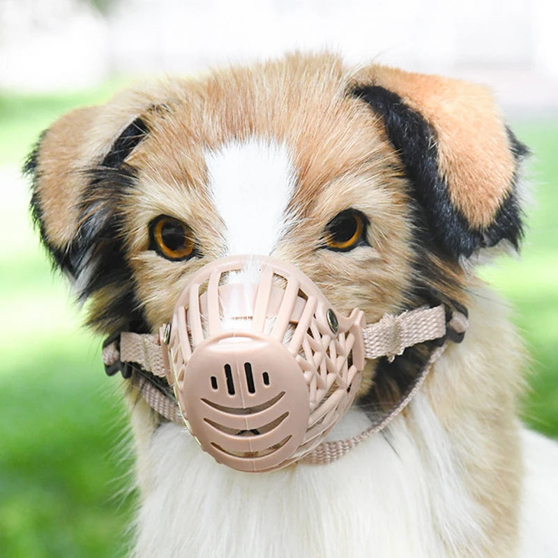 Adjustable Puppy Big Dog Muzzle Safety Breathable Pet Mouth Mask for Small Medium L additional angle