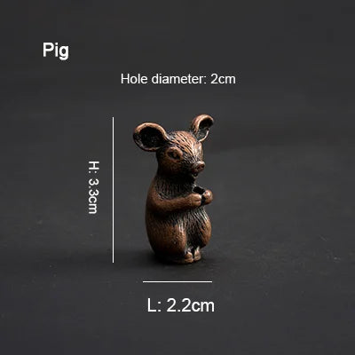 PINNY Metal Chinese Zodiac Incense Holder | Mini 12 Animals Stick Incense Base lifestyle view