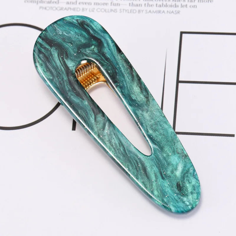 2019 Popular Fashion Acetate Sweet Hairpins Girls Hair Clips Pin Barrette Accessories close-up view