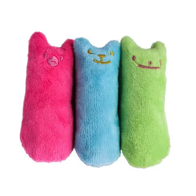 Teeth Grinding Catnip Toys Funny Interactive Plush Cat Toy Pet Kitten Chewing Vocal To close-up view