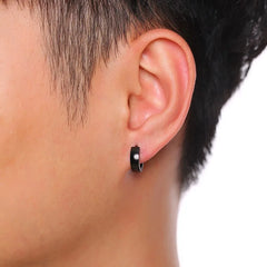 VNOX Stainless Steel Hoop Earrings for Men Women | Small Huggie Earrings alternate view