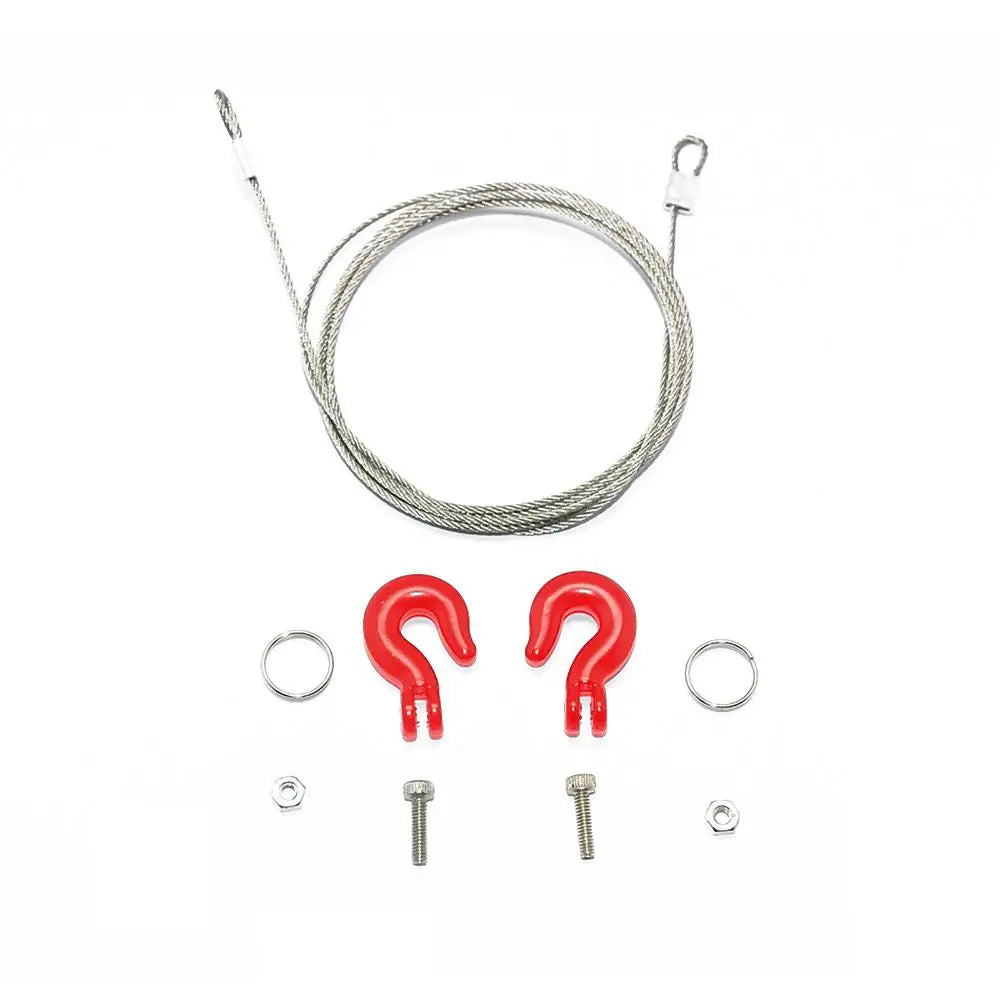 Rc Tow Trailer Chain Hook Shackles Mini Fuel Tank Oil Drum For 1/10 Crawler Car Axial Scx10 D90 Cc01 D110 Tf2 Trax Trx4 Trx6