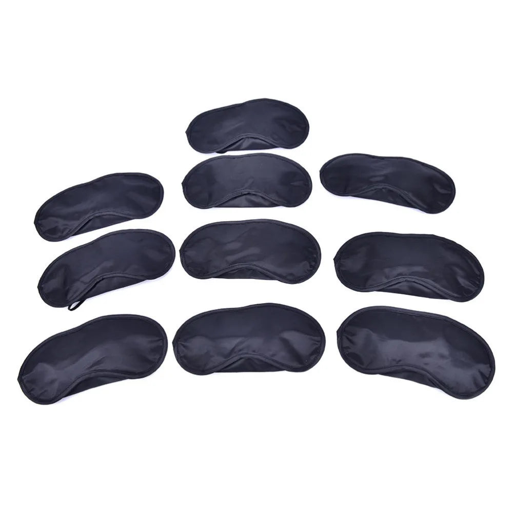 Satin Sleep Mask Set | 10-Pack Soft Eye Covers for Travel and Rest alternate view