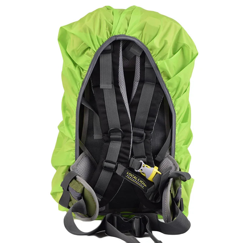 VULPO Waterproof Backpack Rain Cover | Lightweight Hiking Raincoat for 15-25L Bags detail view