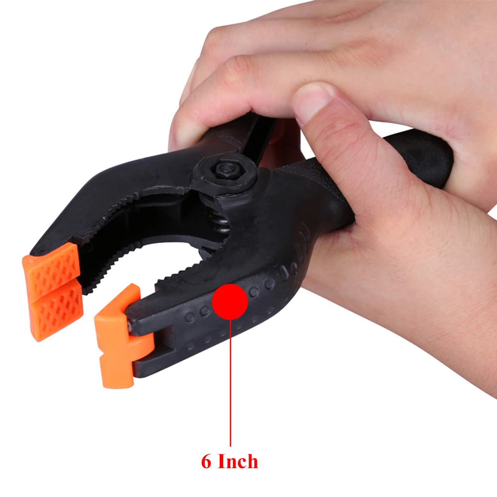 Adjustable Plastic Spring Clamps | Multi-Pack Woodworking Clamps lifestyle view