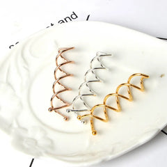 10pcs Spiral Hair Bobby Pins Non-Scratch Round Clip Bun Twist for Girls, Women and Ki alternate view