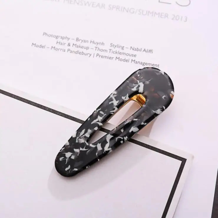 2019 Popular Fashion Acetate Sweet Hairpins Girls Hair Clips Pin Barrette Accessories close-up view