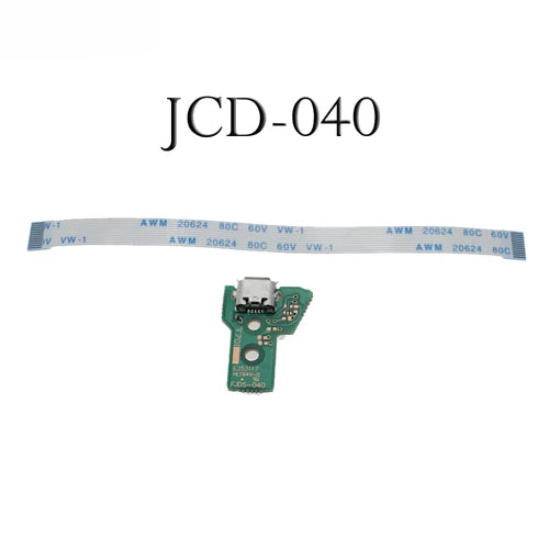 PS4 Controller Charging Port Replacement Board | Micro USB Socket with Flex Cable close-up view