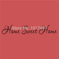 Sweet Home Quote Wall Sticker | Vinyl Lettering Decal for Front Door and Wall Art detail view