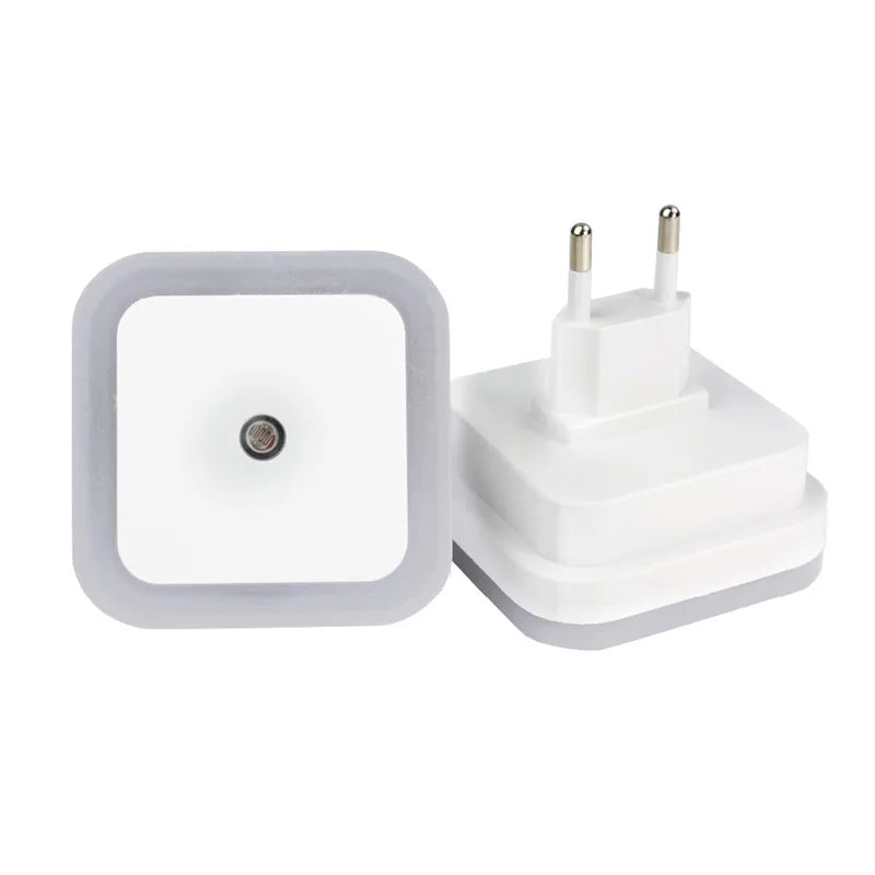 Mini Square LED Night Light | Light Sensor Plug-in for Baby Room additional angle