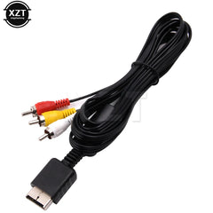 1.8 M 3RCA TV Adapter Cable AV Cable Audio Video Cable for Sony Playstation 2 3 PS2 PS3 Multimedia o