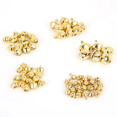 50-300Pcs Gold Jingle Bells Iron Pendants Hanging Christmas Tree Ornaments Christmas Dec detail view
