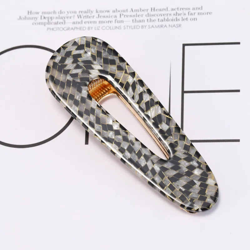 2019 Popular Fashion Acetate Sweet Hairpins Girls Hair Clips Pin Barrette Accessories For Women Lady Hairclip Hairgrip Headwear