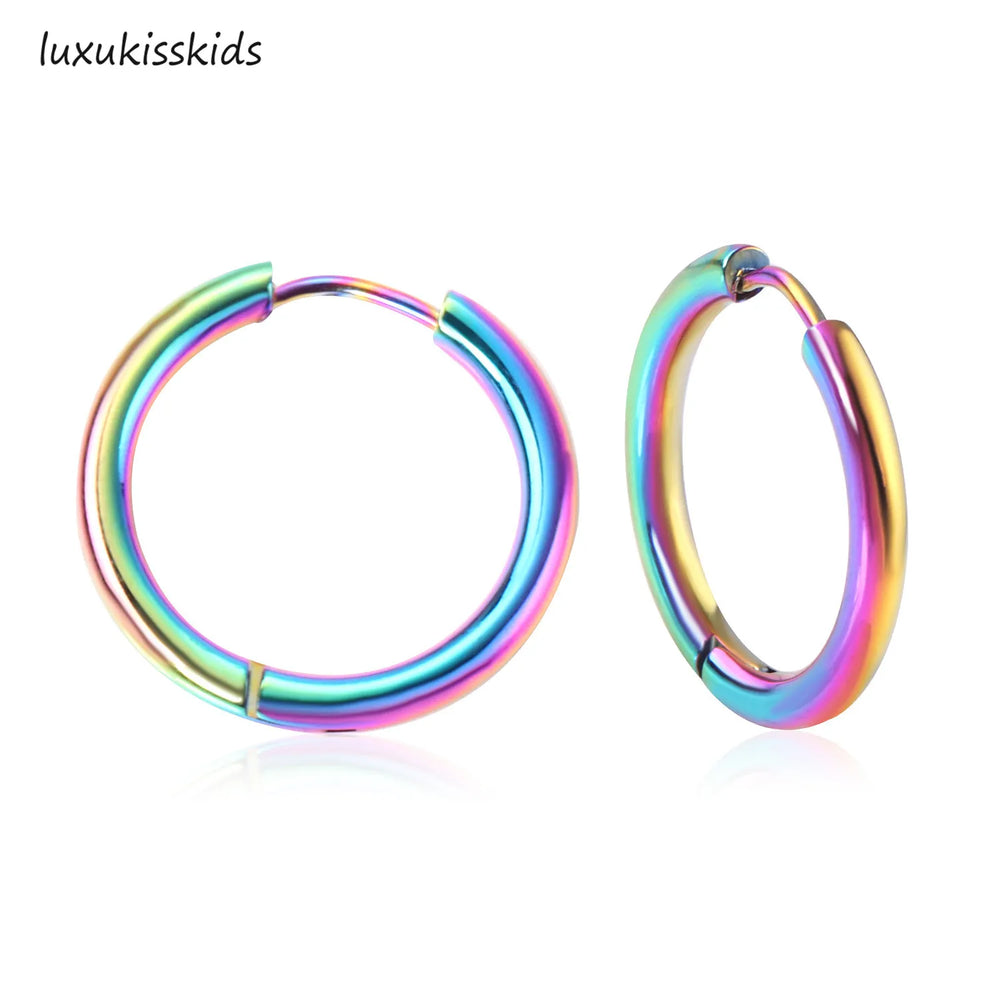 Small Hypoallergenic Hoop Earrings for Sensitive Ears | Stainless Steel Huggie Earrin alternate view
