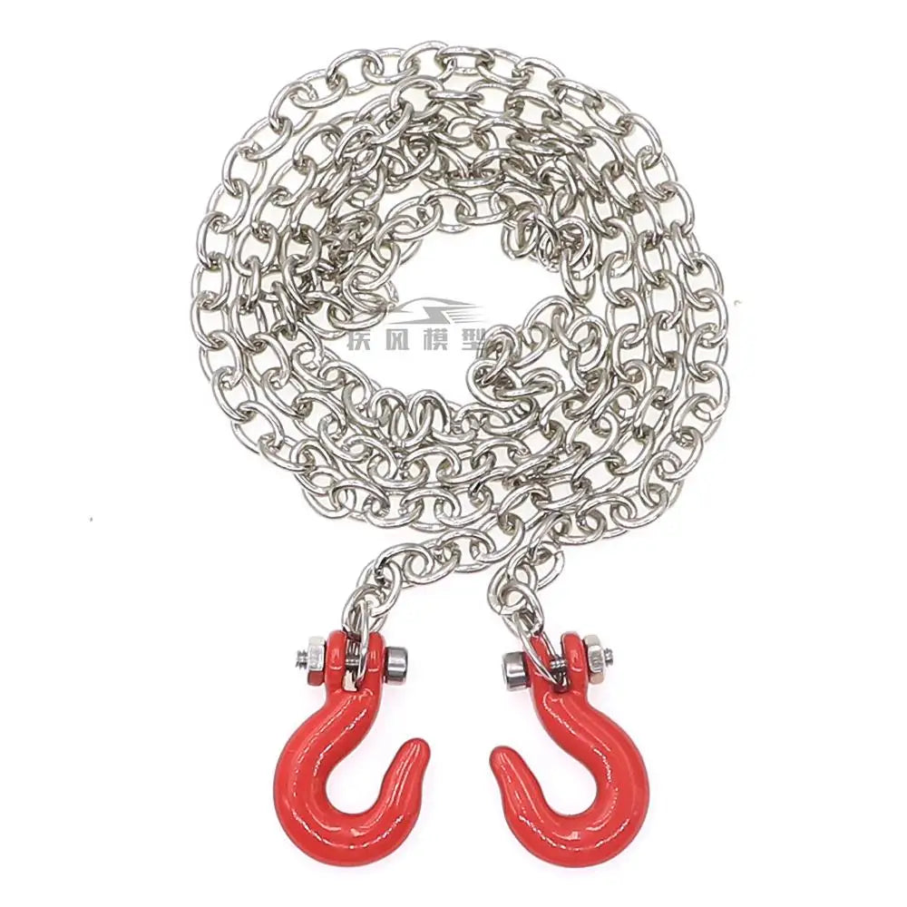 Rc Tow Trailer Chain Hook Shackles Mini Fuel Tank Oil Drum For 1/10 Crawler Car Axial Scx10 D90 Cc01 D110 Tf2 Trax Trx4 Trx6