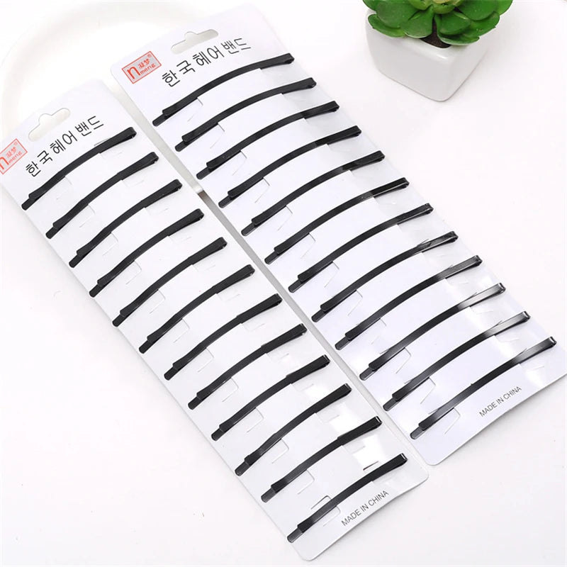 Fashion 24Pcs/Lot Women Hairpins Barrette One Word Hair Clips Black Dripping Hairclip lifestyle view