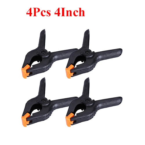 Adjustable Plastic Spring Clamps | Multi-Pack Woodworking Clamps additional angle