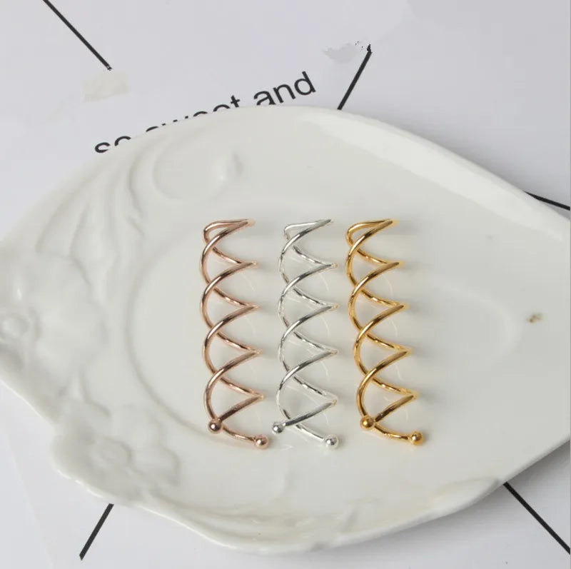 10pcs Spiral Hair Bobby Pins Non-Scratch Round Clip Bun Twist for Girls, Women and Kids detail view
