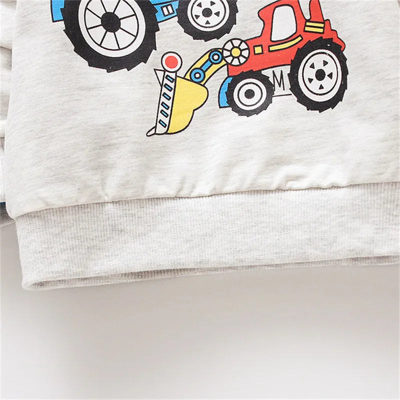 Baby Cartoon Cotton Long Sleeve T-Shirt | Casual Spring Top for Toddlers lifestyle view