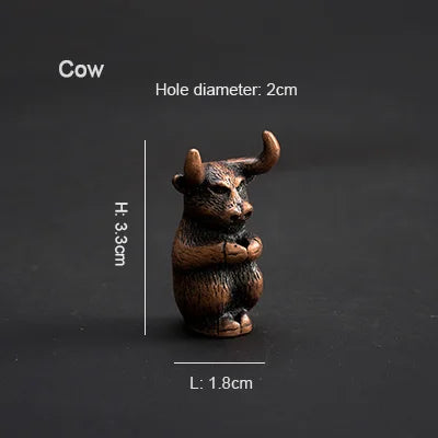 PINNY Metal Chinese Zodiac Incense Holder | Mini 12 Animals Stick Incense Base alternate view