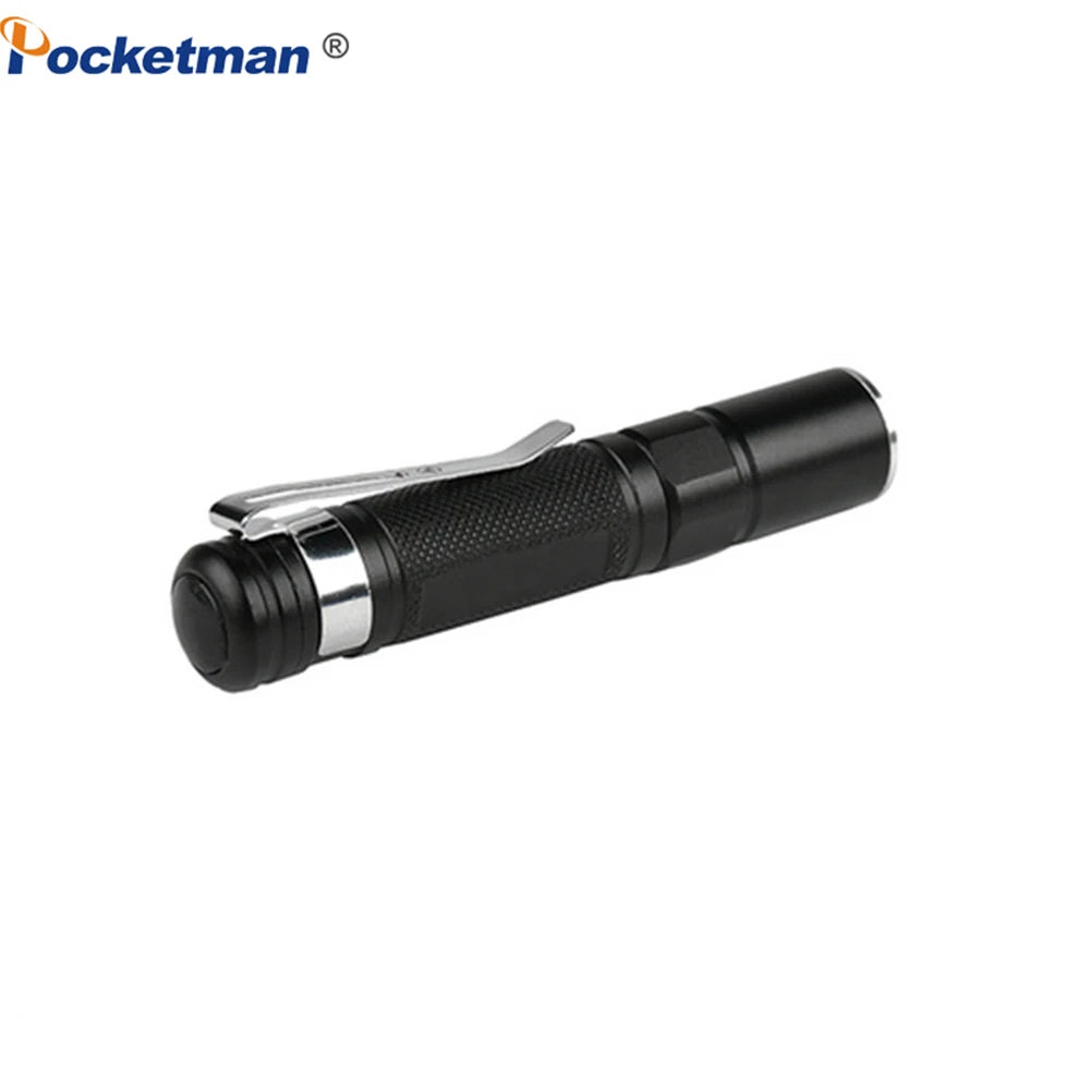 2000LM Pocket Pen Flashlight | Portable Mini LED Torch with AAA Battery close-up view