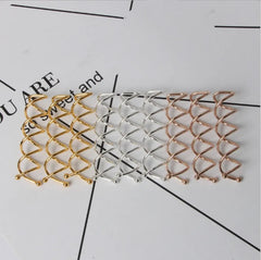 10pcs Spiral Hair Bobby Pins Non-Scratch Round Clip Bun Twist for Girls, Women and Kid close-up view