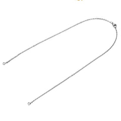5pcs 2mm Cross Chain Necklaces for DIY Jewelry Making | 316 Stainless Steel Gold close-up view