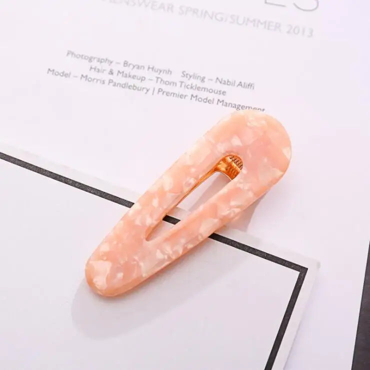 2019 Popular Fashion Acetate Sweet Hairpins Girls Hair Clips Pin Barrette Accessori additional angle